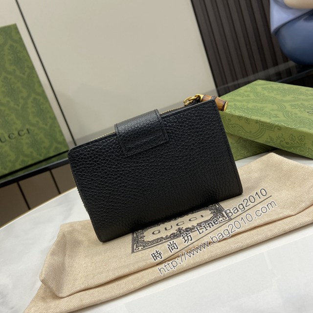 Gucci專櫃古馳最新款Marmont系列錢夾拉鏈中夾錢包 jh2462型號：739498